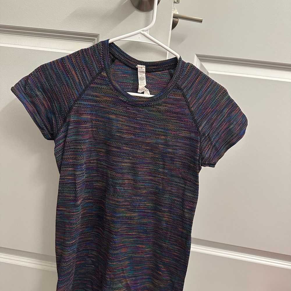 rainbow lululemon swiftly tech short sleeve
